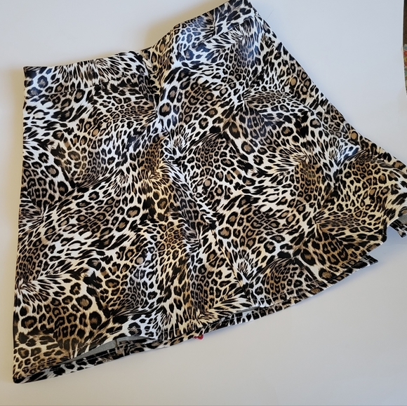 Princess Polly Samira Leopard Mini Skirt Size 2 - Picture 5 of 7